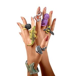 nOir Jewelry “Creature Collection” Alligator ring - NWT - extremely rare!